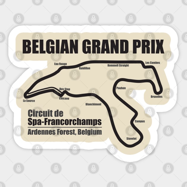 Belgian Grand Prix LS Sticker by Chicanery